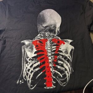 Black Skeleton Graphic Men's Shirt